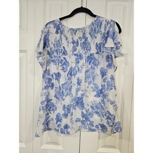 Counterparts Blue and White Lightweight Tunic Large